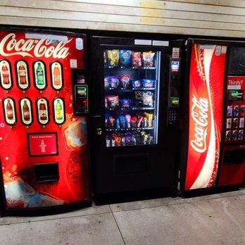 row of vending machines